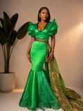 Vibrant Green Mermaid Gown